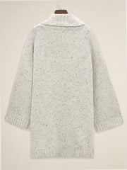Women's Heathered Open Front Cardigan with Pockets