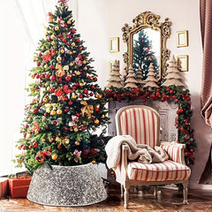 Sequin Christmas Tree Skirt Decoration