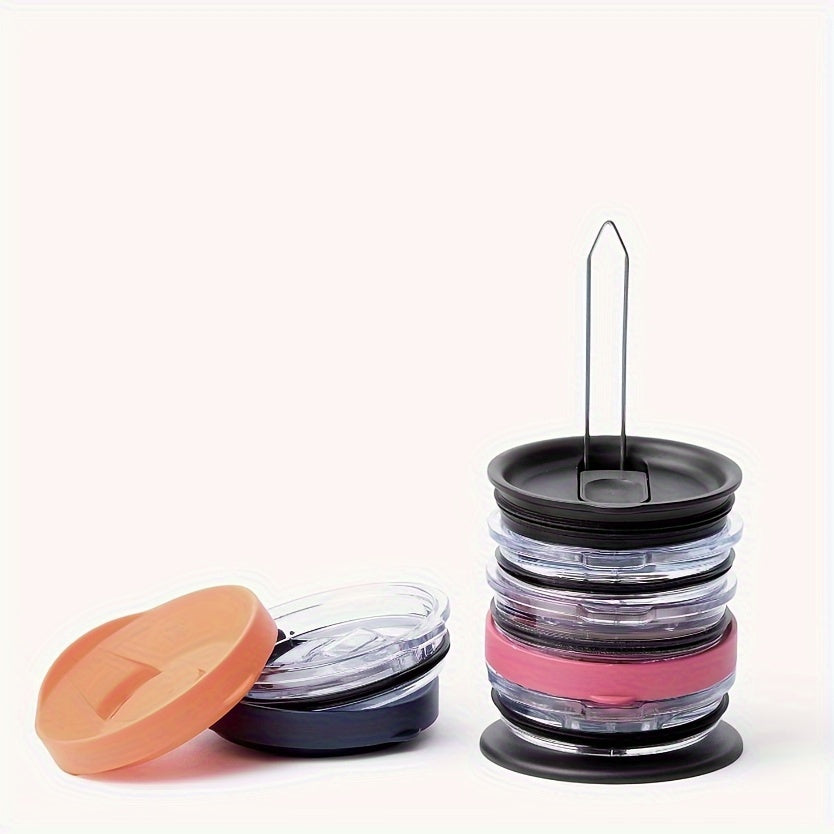 Tumbler Lid Organizer for Kitchen Cabinets and Countertops