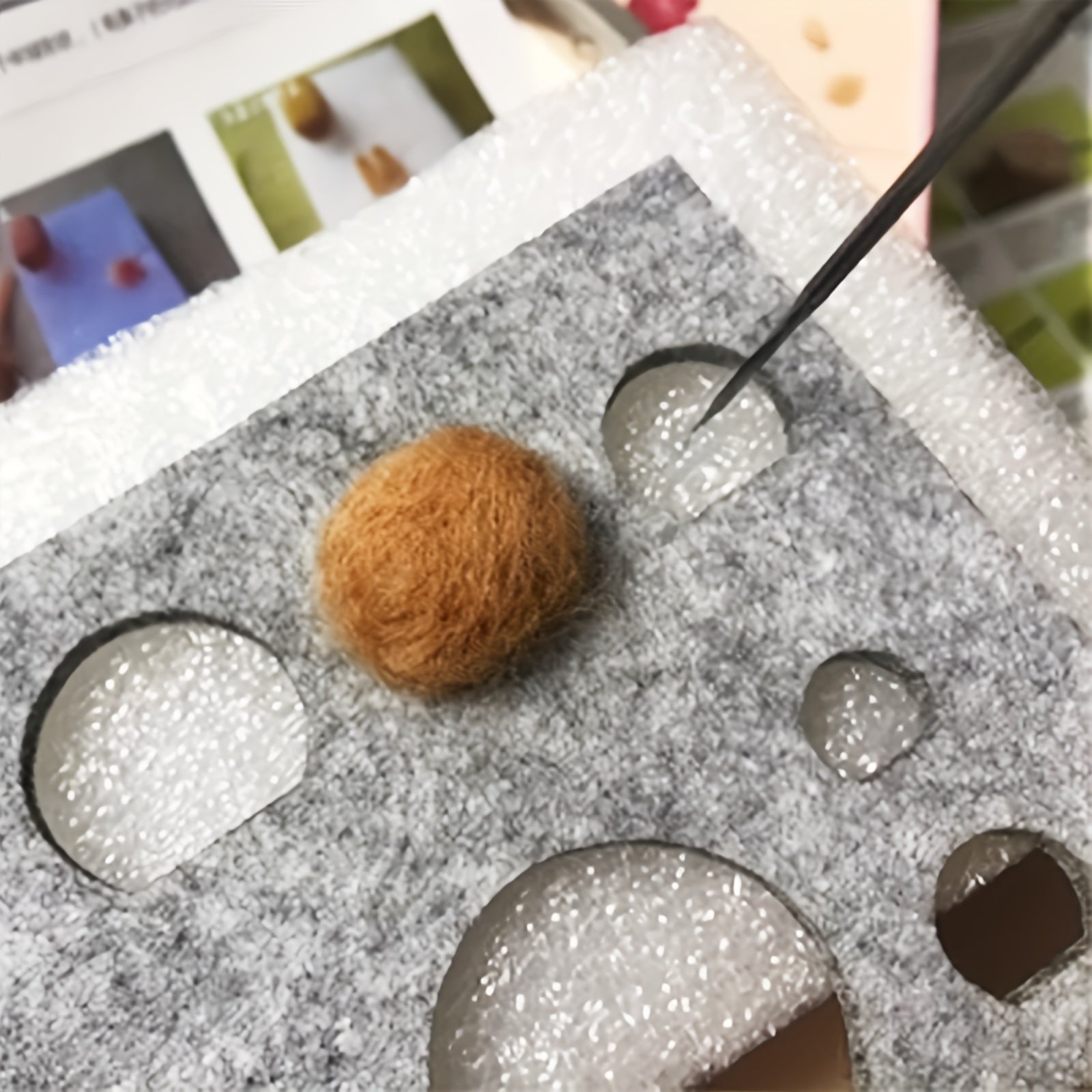 8 Packs Wool Felt Mold Template Kits for Plush Toy Craft