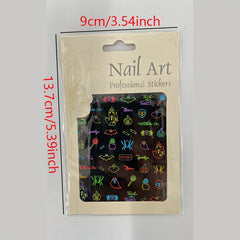 Self Adhesive Cartoon Halloween Nail Art Stickers