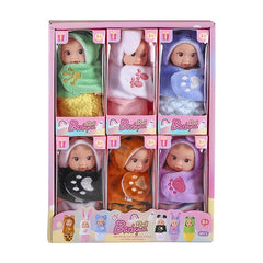 6pcs Fairy Princess Doll Set with Pajamas - Great Gift for Birthday, Easter
