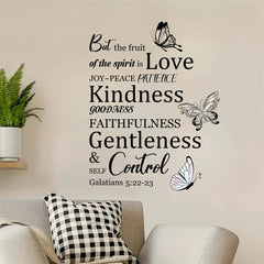 Fruit of the Holy Spirit Wall Decals Inspirational Bible Verse Stickers