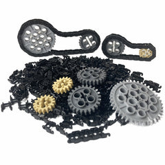 Chain Gear Bags MOC Technology Accessories Mechanical Gear Building Blocks