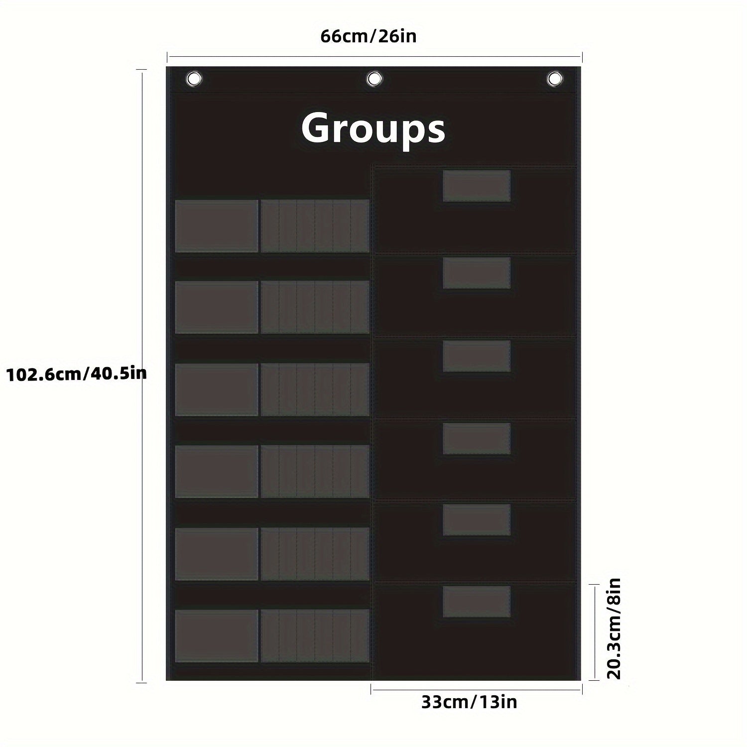 Small Group Management Pocket Chart for Classroom with 96 Cards