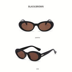 Men's Retro Oval Frame Sunglasses for Street Photography