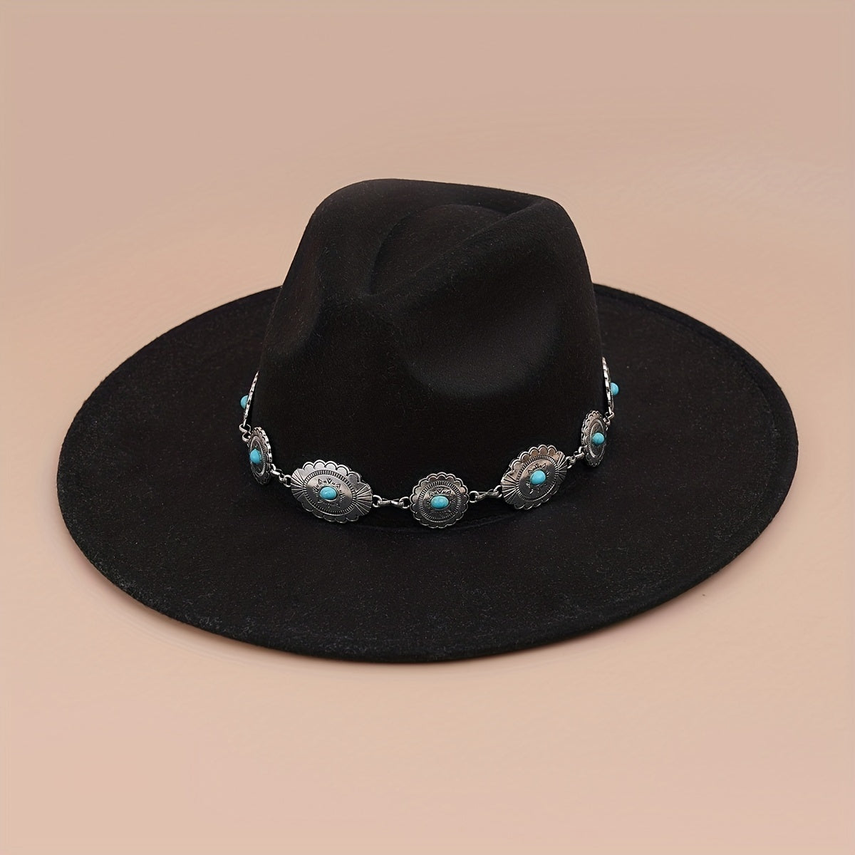 Western Vintage Cowboy Hat with Boho Hatbands