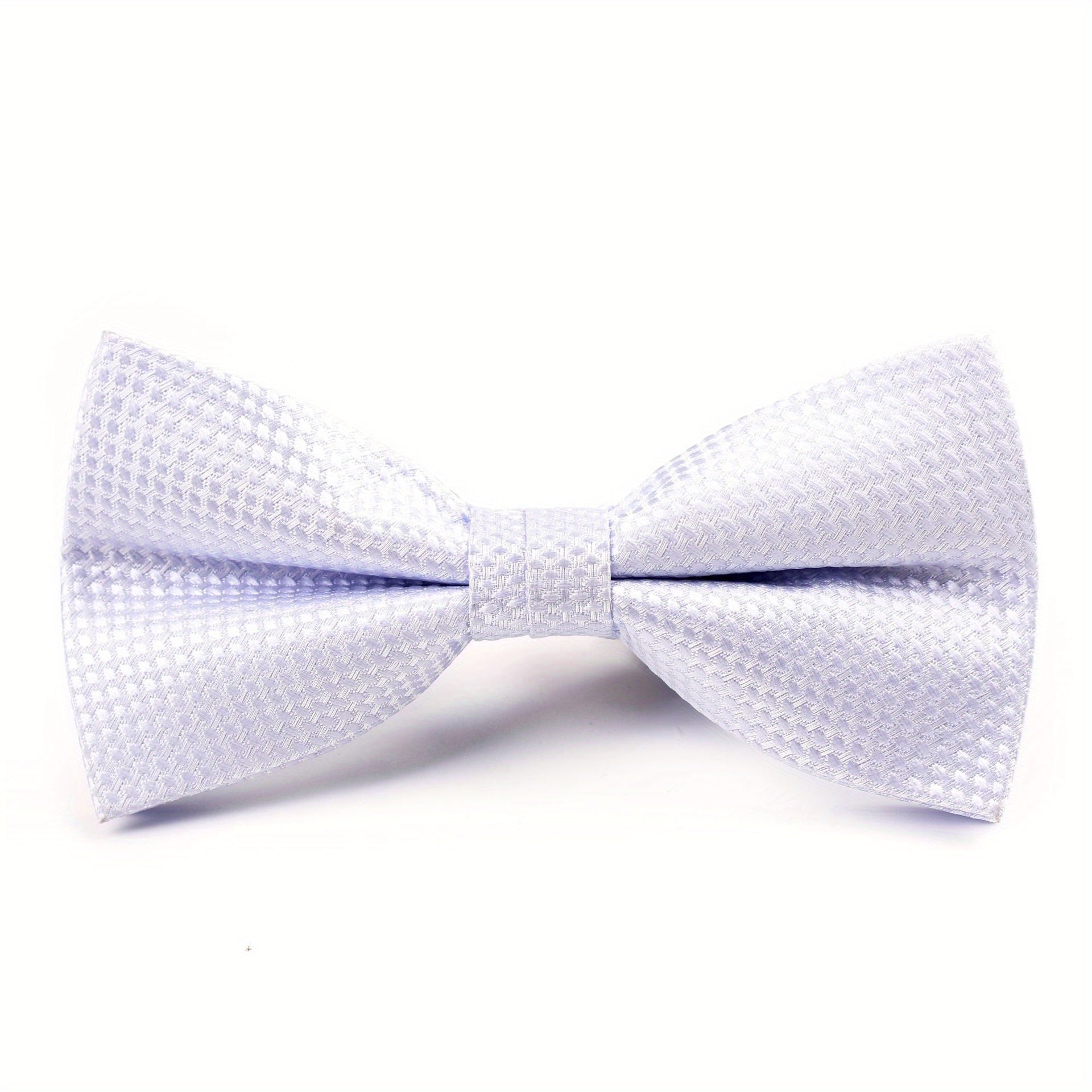 Polyester Jacquard Bow Tie Solid Plain Bow Tie For Men Groom