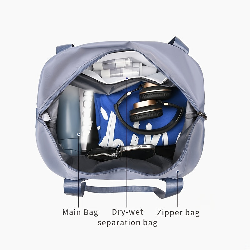 Large Capacity Duffle Bag Zipper Luggage Handbag Foldable Travel Storage
