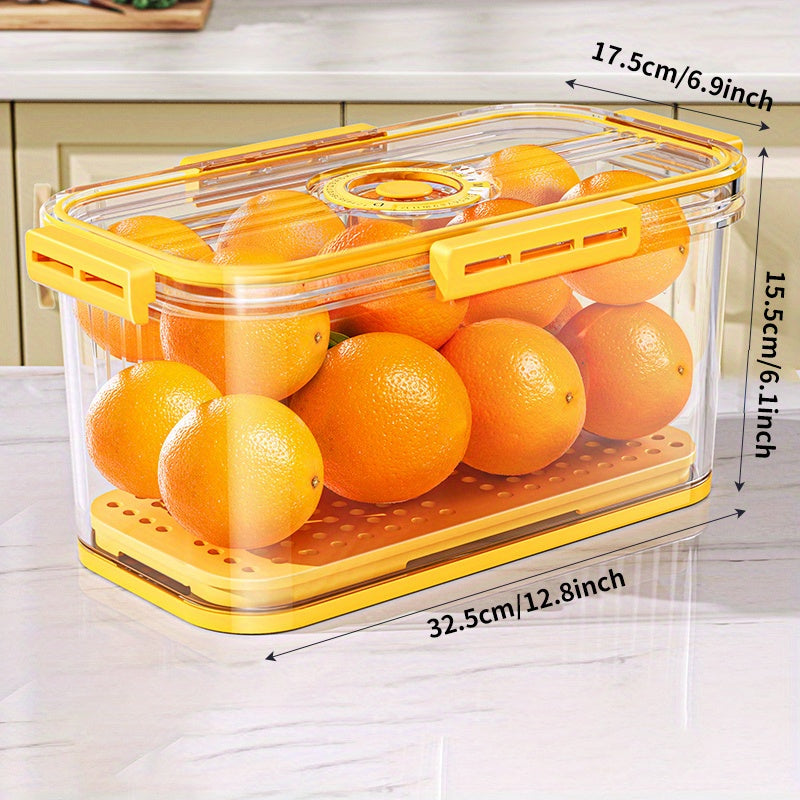 Multifunctional Kitchen Storage Container with Timekeeping and Sealed Can