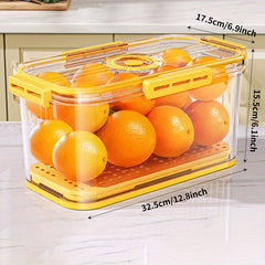 Multifunctional Kitchen Storage Container with Timekeeping and Sealed Can
