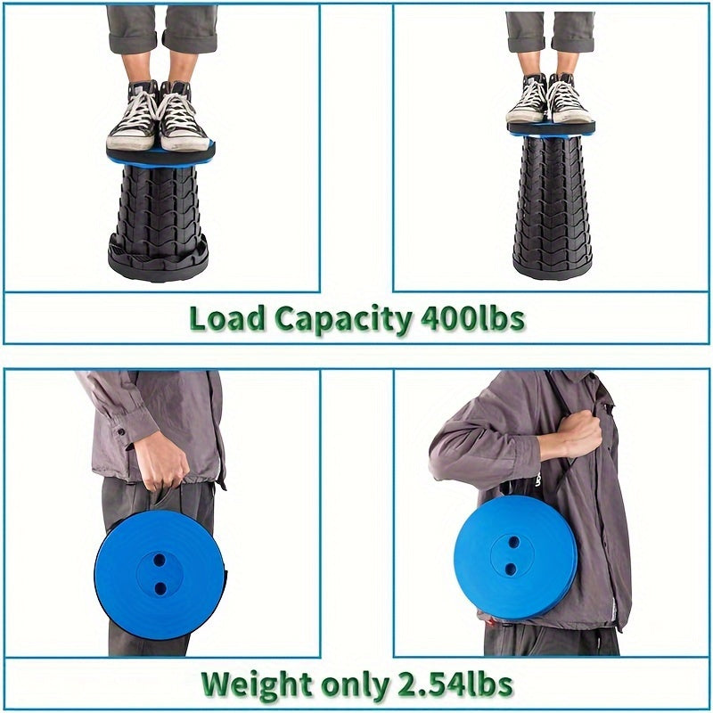 Portable Folding Stool Load 181KG Camping Hiking BBQ