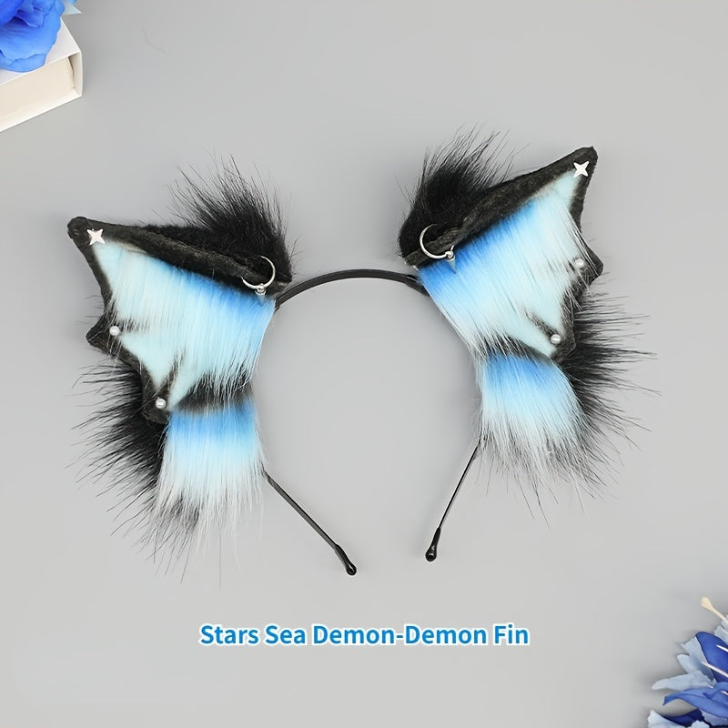 Sea Demon Headband with Cartoon Animal Ears for Cosplay