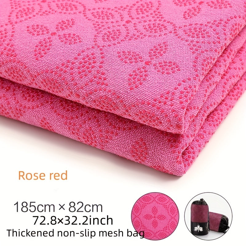 Non Slip Yoga Mat Cover Towel Foldable Exercise Blanket