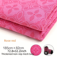 Non Slip Yoga Mat Cover Towel Foldable Exercise Blanket