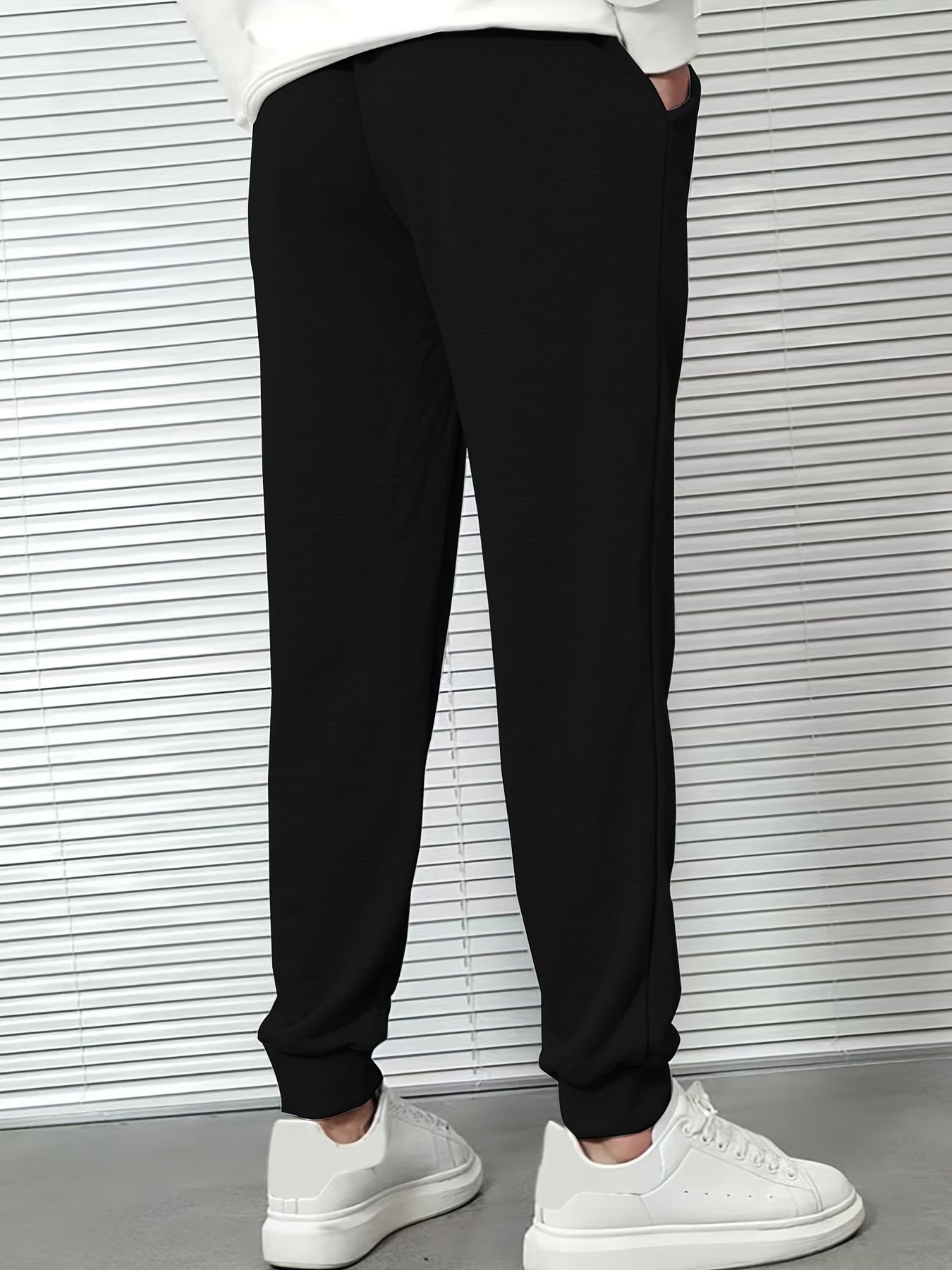 Men s Casual Cartoon Print Elastic Waist Sports Pants
