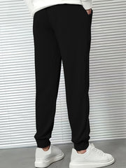 Men's Cartoon Graphic Jogger Pants with Drawstring