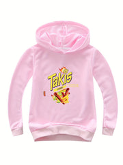 Potato Chips Print Hoodie Comfy Pullover Sweatshirt for Girls Boys
