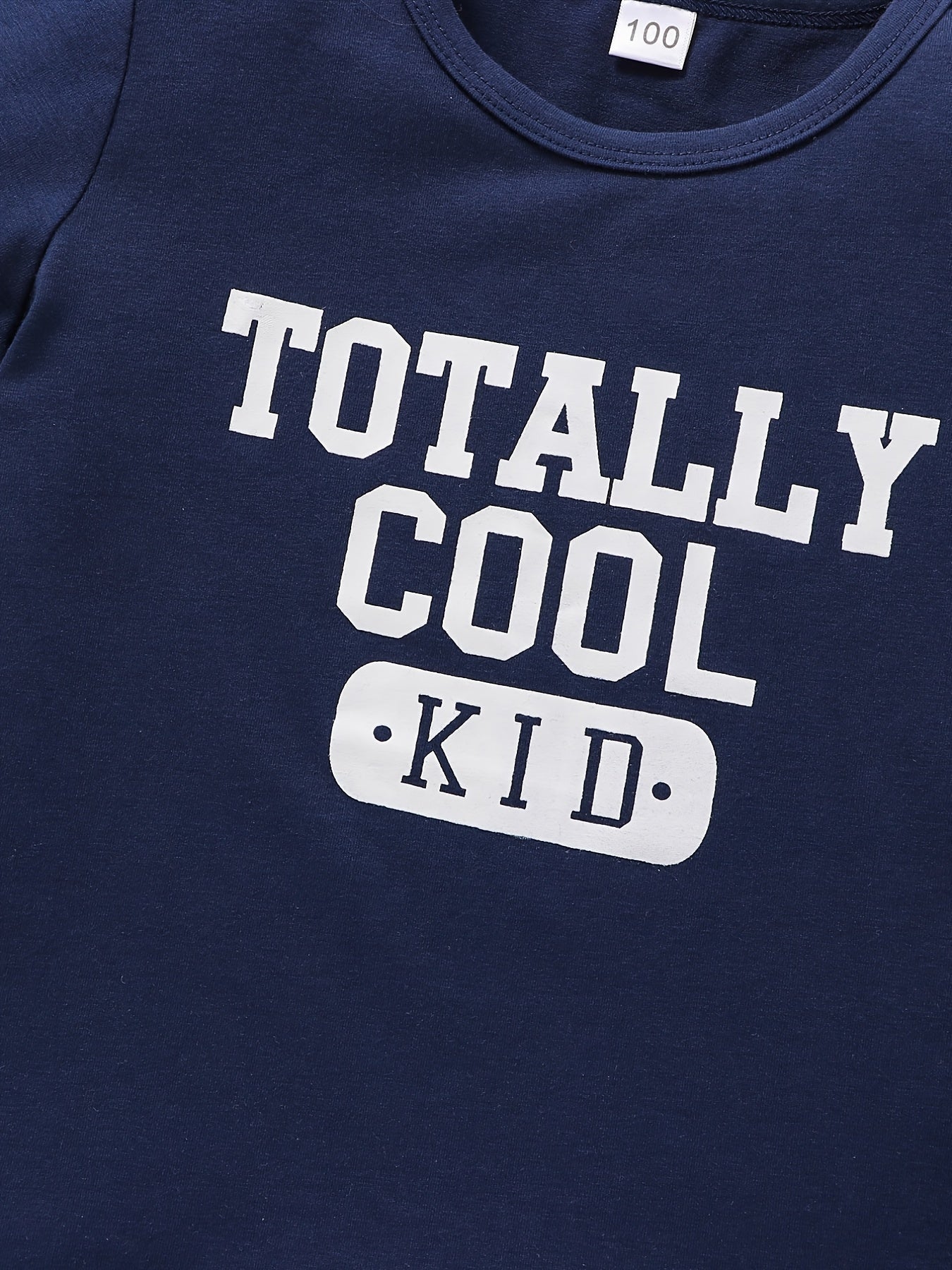 Boys Casual Outfit Round Neck T shirt & Shorts For Summer Kids Clothes