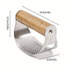 Stainless Steel Garlic Press Rocker Metal Garlic Mincer Kitchen Utensil