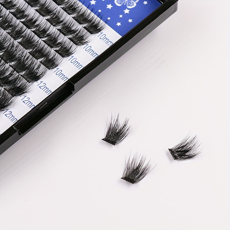 Segmented Cluster Lashes Thick Mixed False Eyelashes C Curling