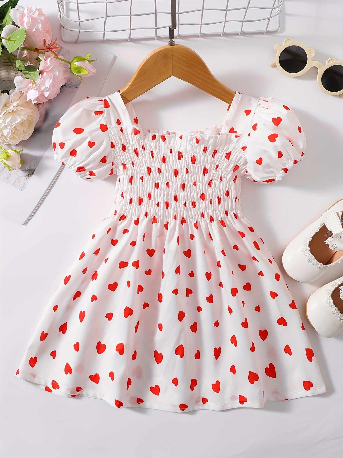 Baby Girls Polka Dots Puffy Dress