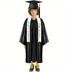Boys Graduation Ribbon Shoulder Straps Honor Award Satin Shawl