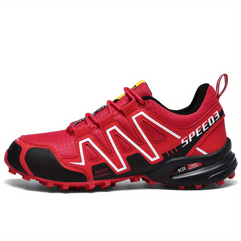 Men's Striped Hiking Shoes Outdoor Non Slip Sports Shoes