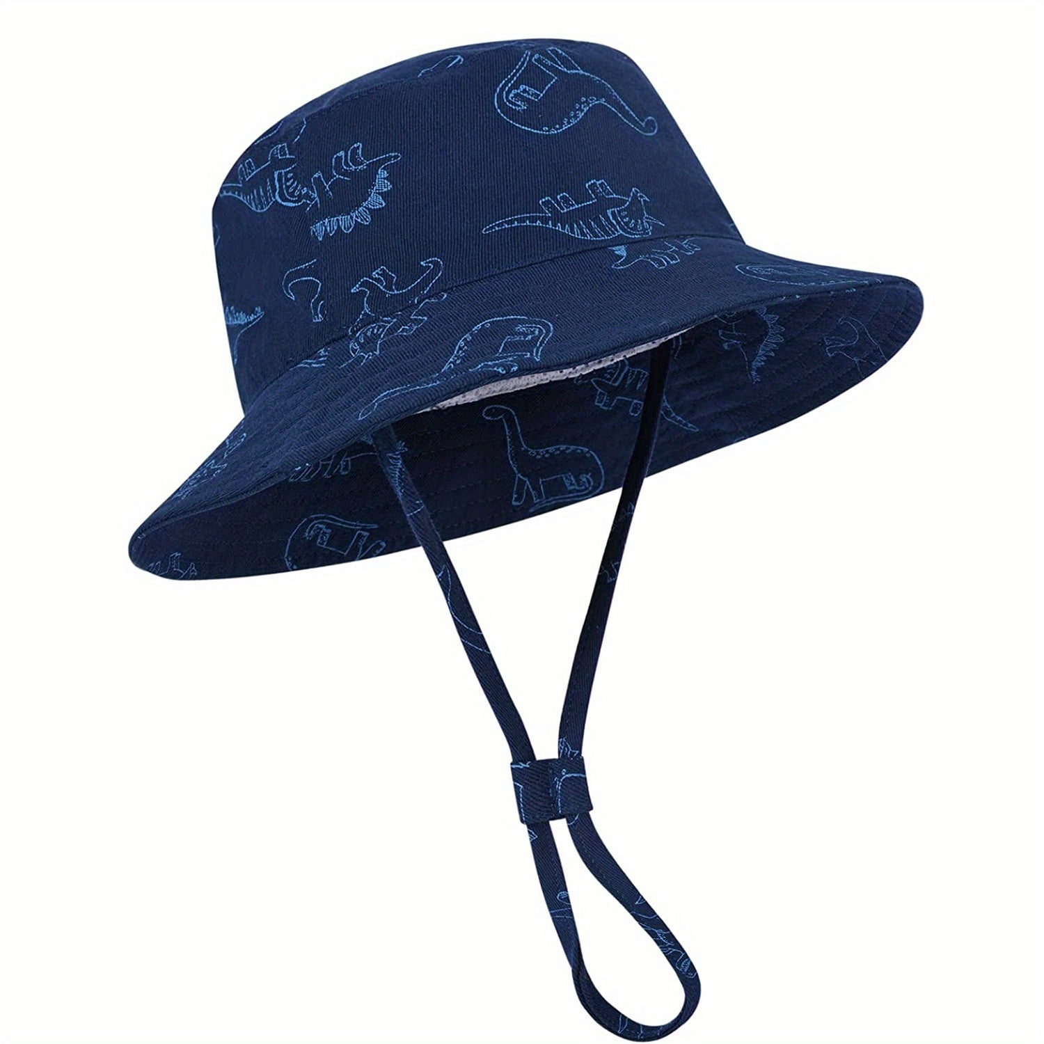 Dinosaur Print Drawstring Sun Hat for Kids