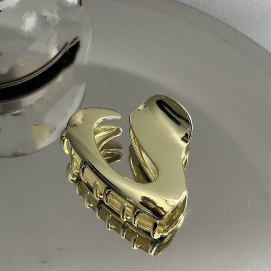 Minimalist Solid Hair Claw Vintage Banana Clip Hairgrip Non Slip Hair Accessory