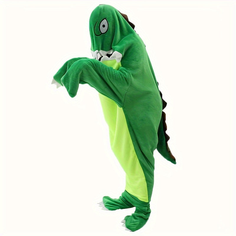 Dinosaur Wearable Blanket Cozy Sleeping Bag For Camping