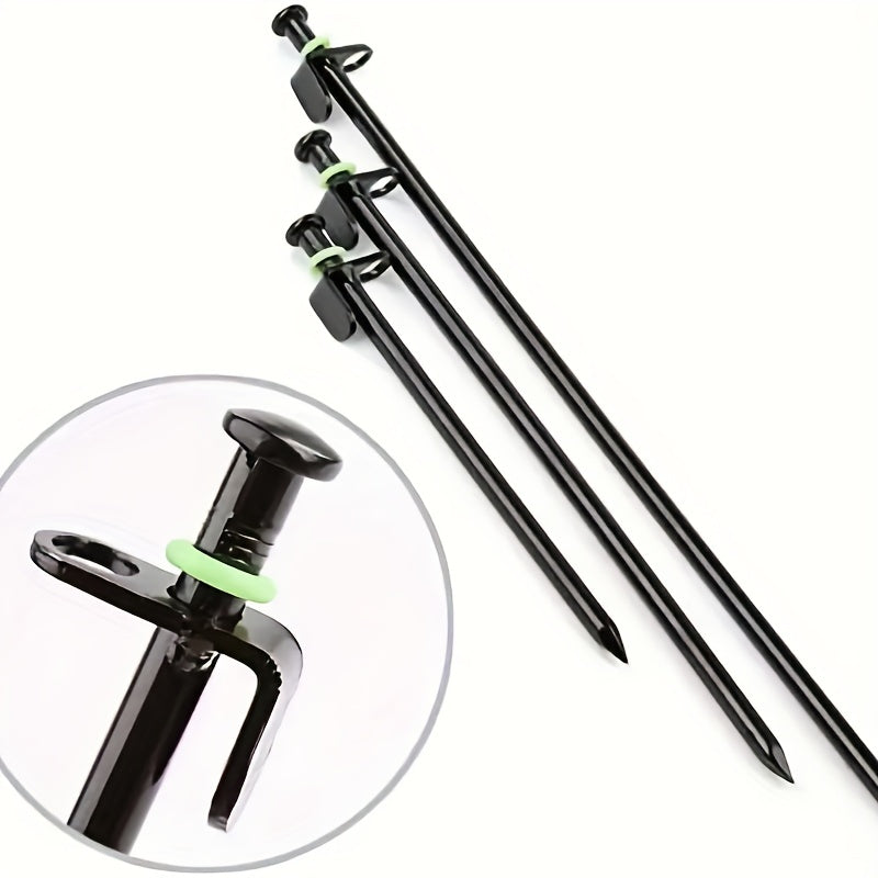 10pcs Green Camping Nail Luminous Rings Tent Accessories