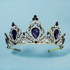 Crystal Alloy Headband Rhinestone Tiara Headdress For Girls Women