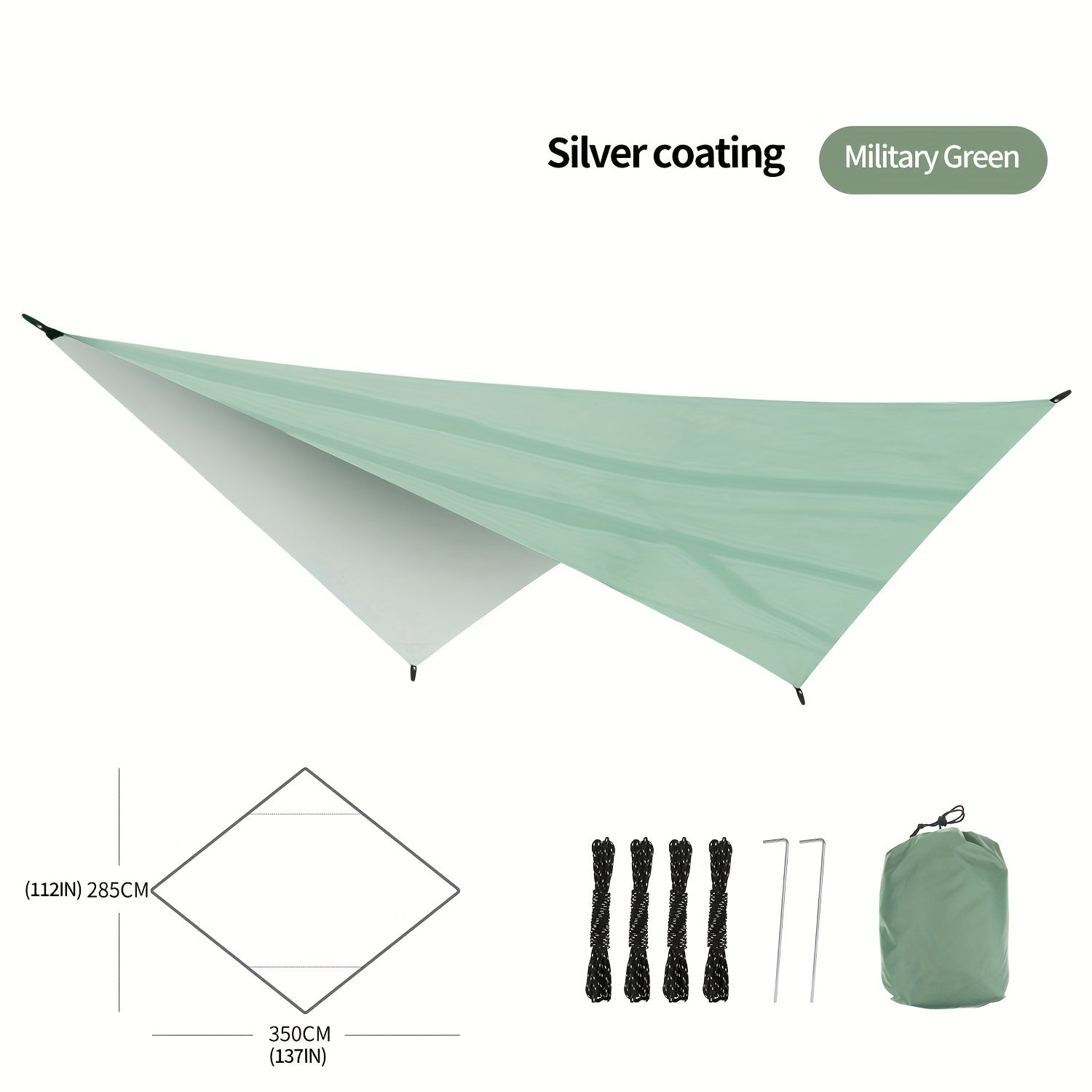 Outdoor Canopy Cover Rainproof Sunshade 210T Multifunctional