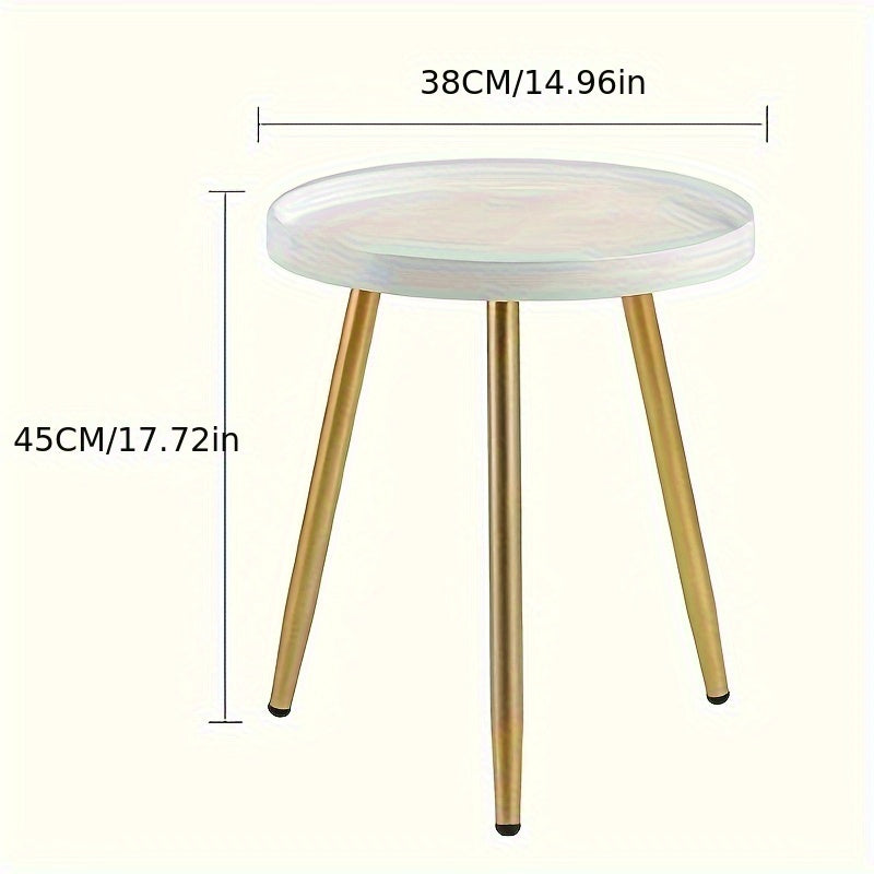 Modern Mini Coffee Table Nordic Round Bedside Leisure Table Tray