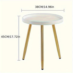 Modern Mini Coffee Table Nordic Round Bedside Leisure Table Tray