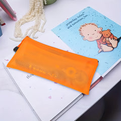 WQN 20pcs Mesh Pencil Case School Pen And Pencil Storage Bag Stationery