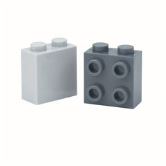 40pcs DIY Thick Bricks 1X2X1 2 3 with Studs on 1 Side Knobs Building Blocks