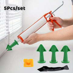 5pcs Caulking Nozzle Applicator Set for Tile Brick Joints Floor Silicone