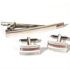 Men's Cufflinks Tie Clip Set - Ideal Gift for Him - Birthday Present