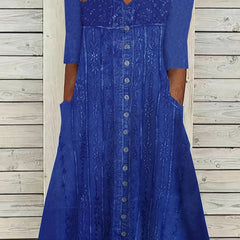 Casual Dress Women's Plus Print Short Sleeve Stretch Dress