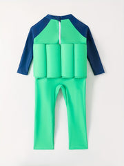 Boys Cartoon Swimsuit Long Sleeve Sunscreen Jumpsuit