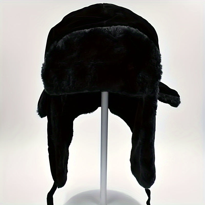 Thickened Velvet Trapper Hat Windproof Warm Hat