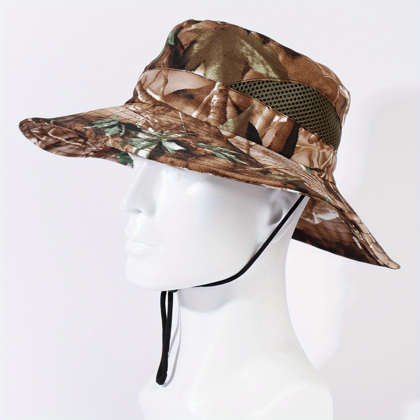 Camouflage Mesh Bucket Hat UV Protection Tactical Sun Hat