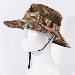 Camouflage Mesh Bucket Hat UV Protection Tactical Sun Hat