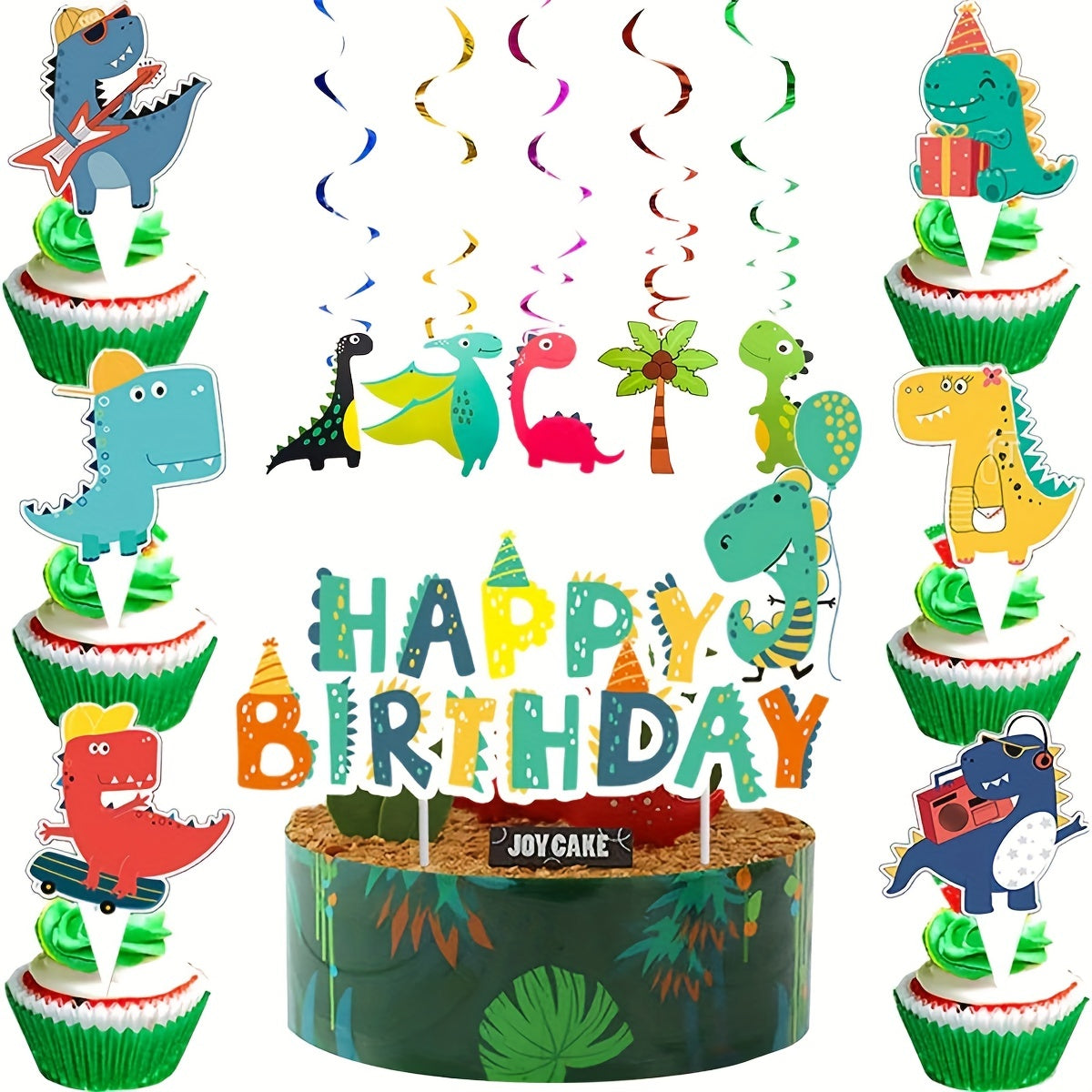 Dinosaur Birthday Party Decoration Set