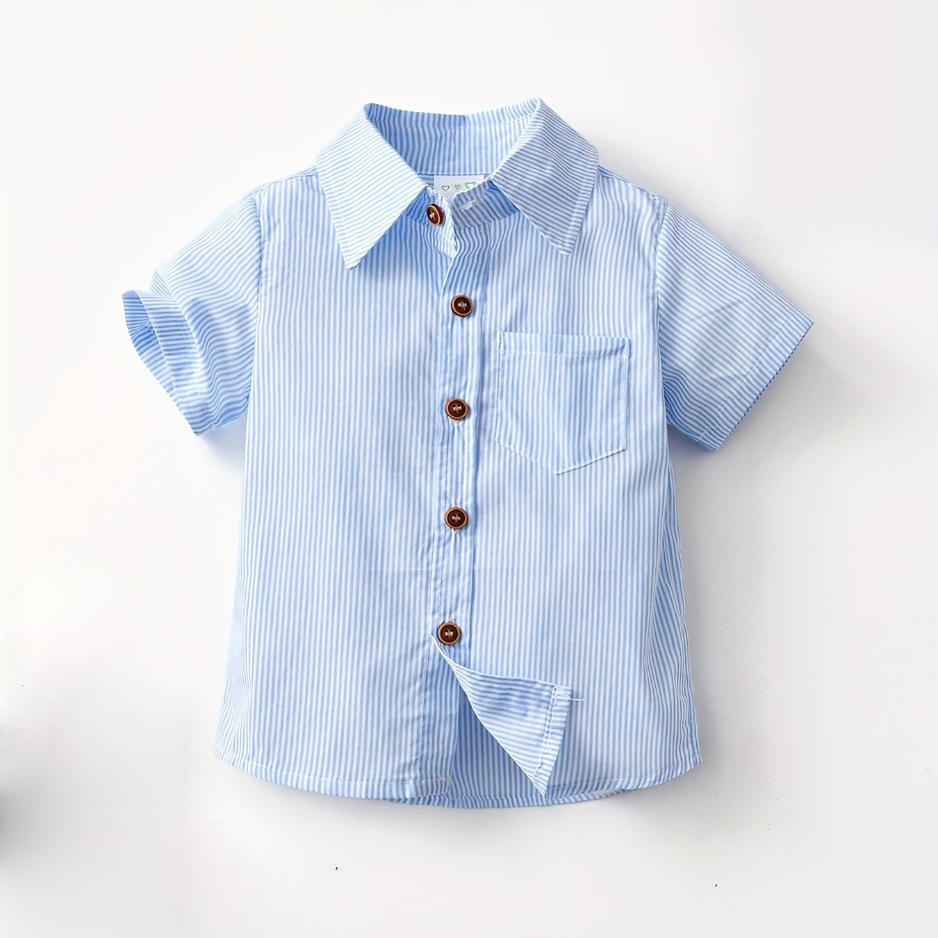 Boys Short Sleeves Button Down Casual Shirt for Summer