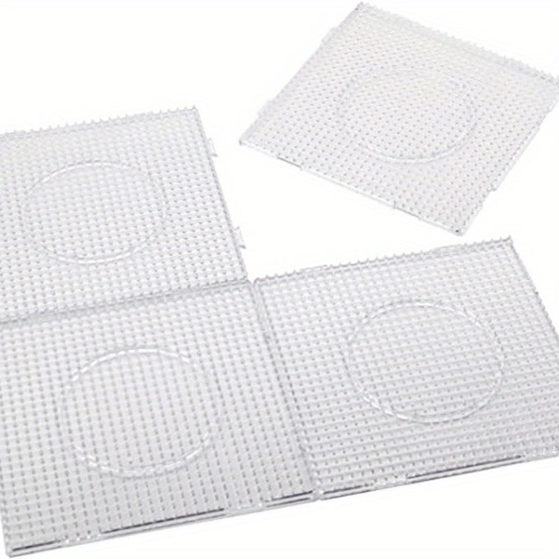 4pcs 5mm Fuse Bead Making Plate Clear Pegboard Kit Plastic Beads Board