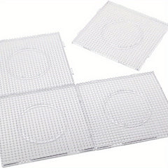 4pcs 5mm Fuse Bead Making Plate Clear Pegboard Kit Plastic Beads Board