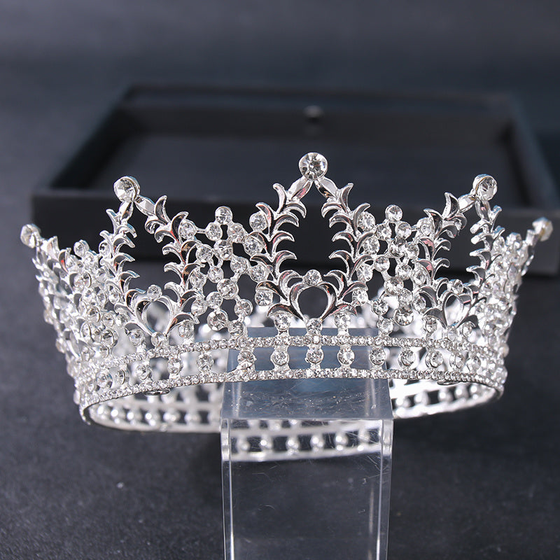 Vintage Crystal Rhinestone Bridal Wedding Crown Bling Tiara